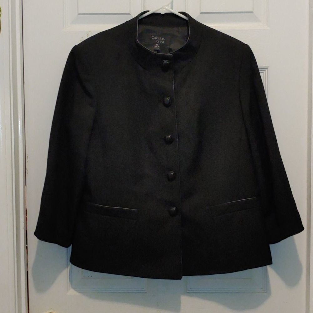 Collections by LeSuit black blazer Sz 16 NWOT